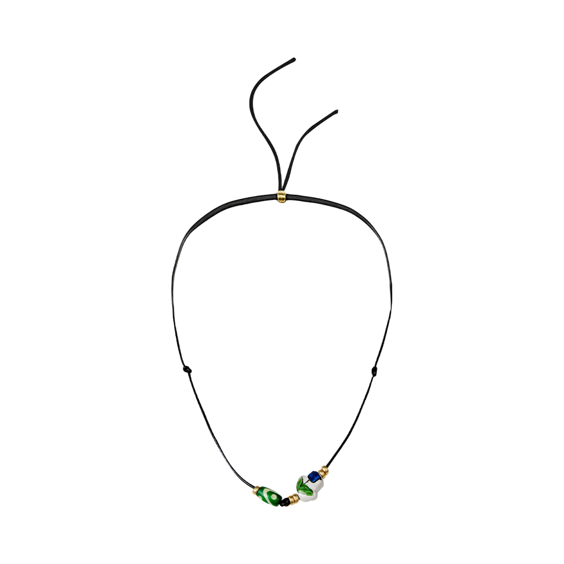 디아더생츄어리 웨이포인트 코드 목걸이 카키(THE ATHER SANCTUARY Waypoint Cord Necklace Khaki)