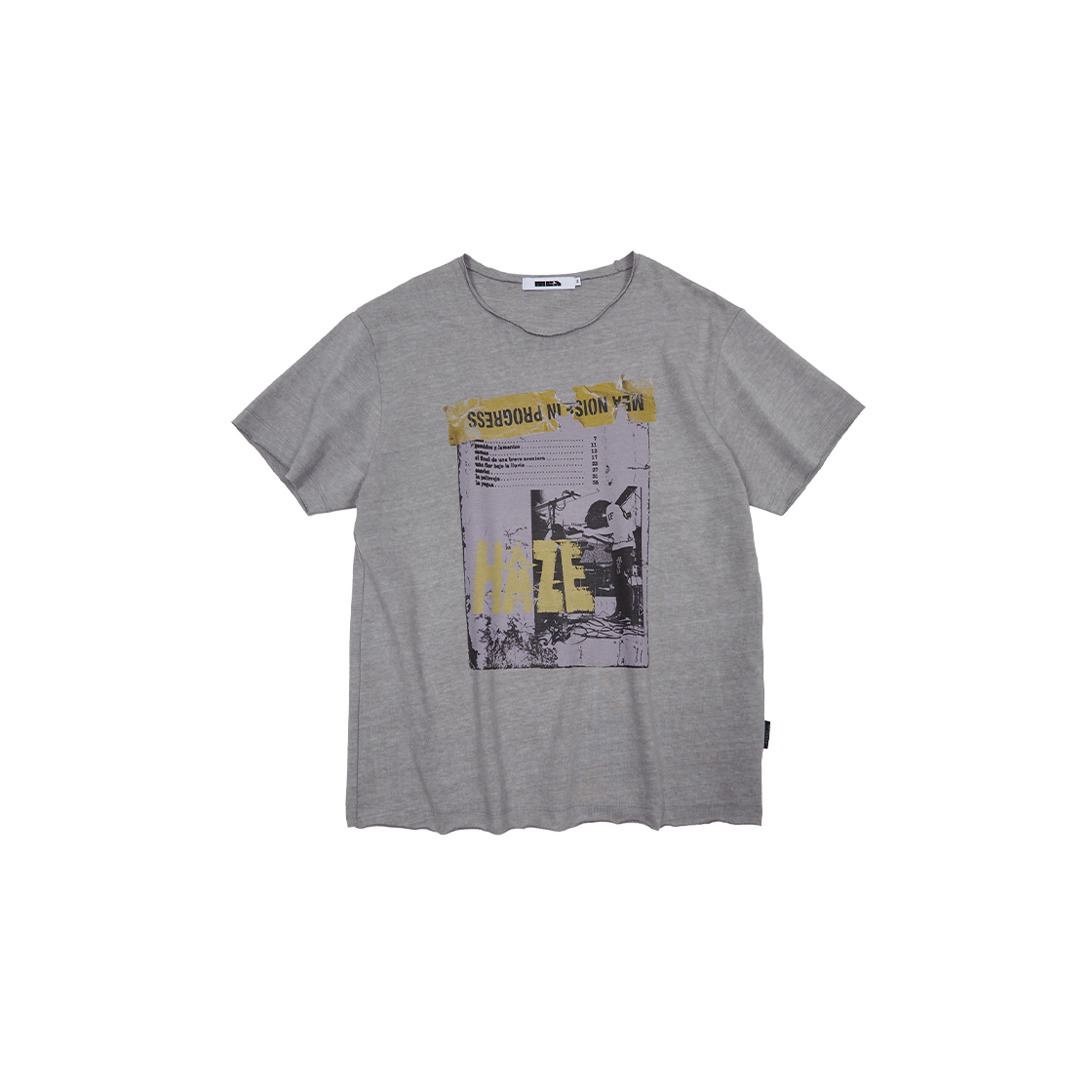메아 브이티지 포스터 그래픽 티셔츠 그레이(Mea Vtg Poster Graphic T-Shirt Grey)