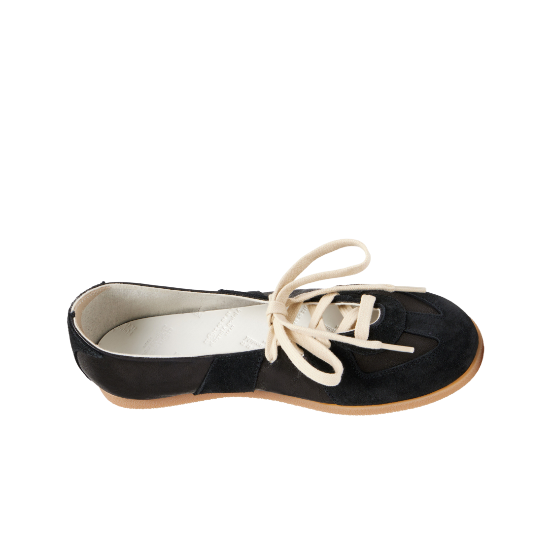 (W) 메종 마르지엘라 레플리카 소프트 레이스드 발레 블랙((W) Maison Margiela Replica Soft Laced Ballet Black) - 2