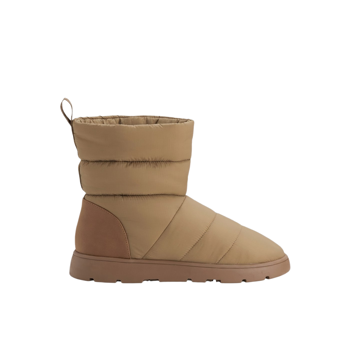 (W) GU 히트 패디드 부츠 +E 베이지((W) GU Heat Padded Boots +E Beige) - 1