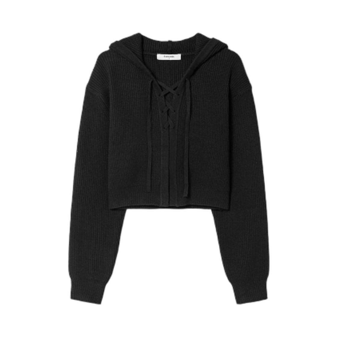 35525ALY85 (W) 8seconds Strap Hoodie Cardigan Black