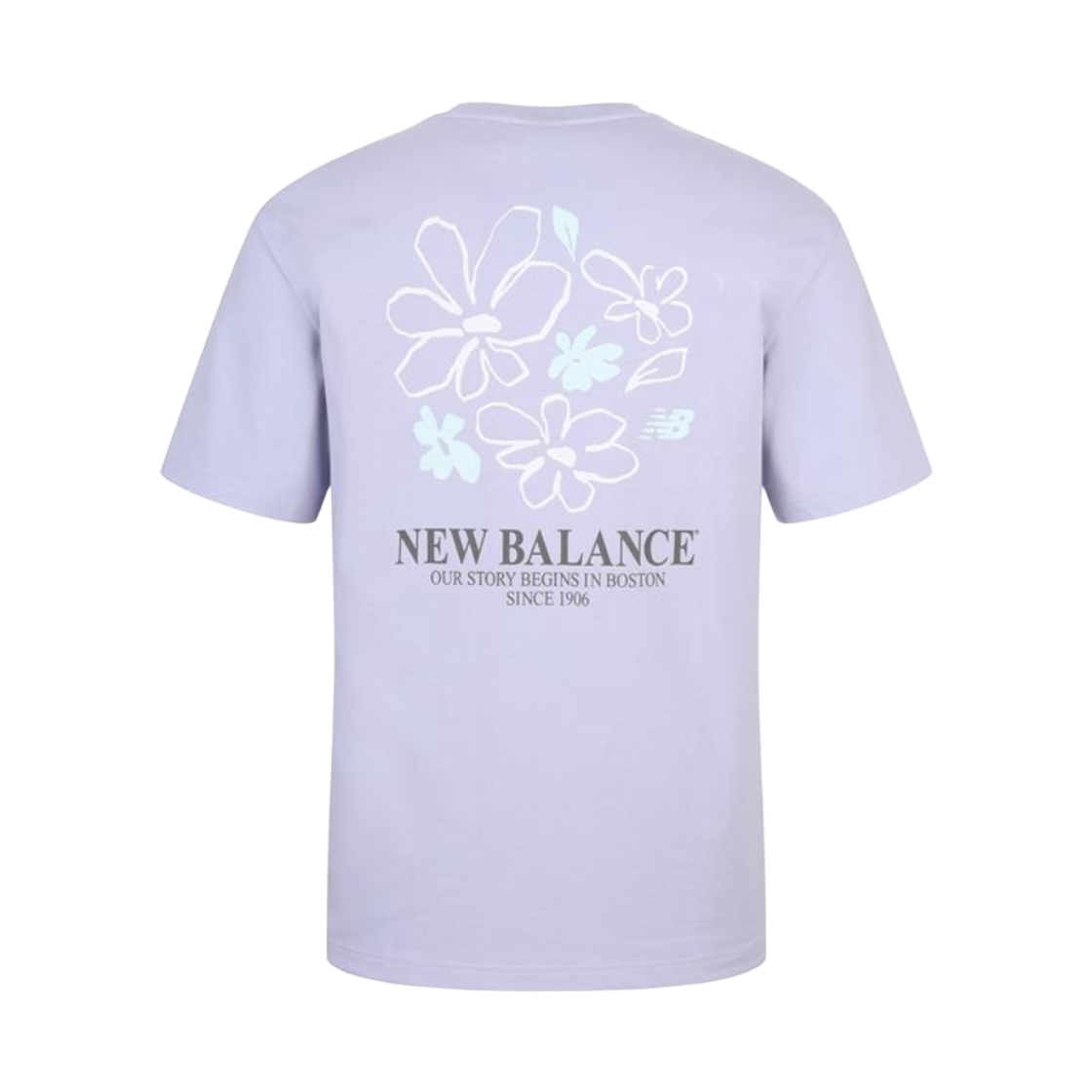 뉴발란스  플라워 일러스트 티셔츠 라이트 퍼플(New Balance Flower Illust T-Shirt Light Purple) - 2