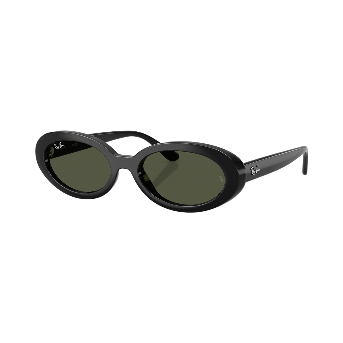 RB2223F-601/31 Ray-Ban RB2223 Polished Black Frame Green Lense Low Bridge Fit