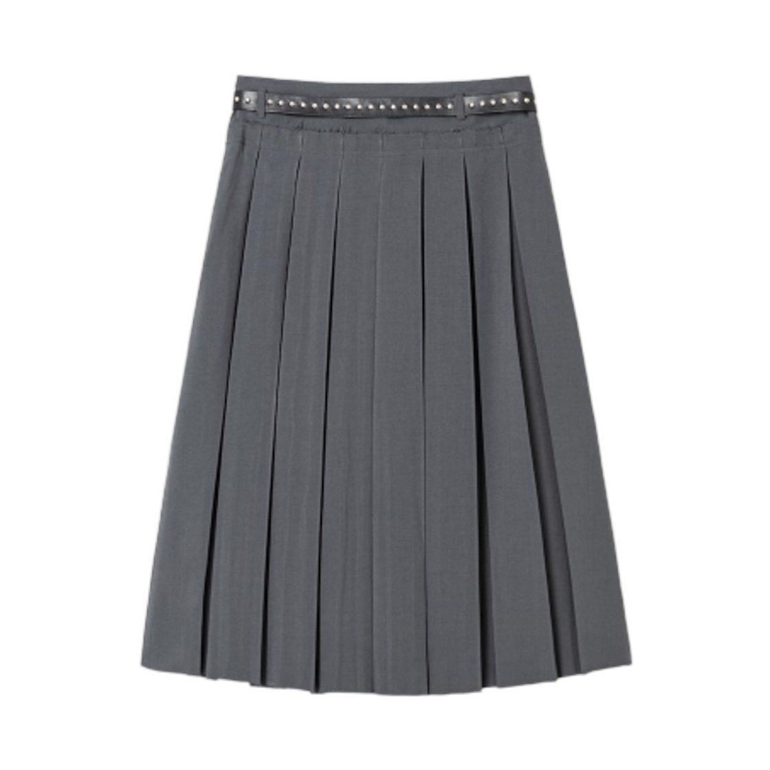 (W) 에잇세컨즈 플리츠 스커트 다크 그레이((W) 8seconds Pleats Skirt Dark Gray) - 2