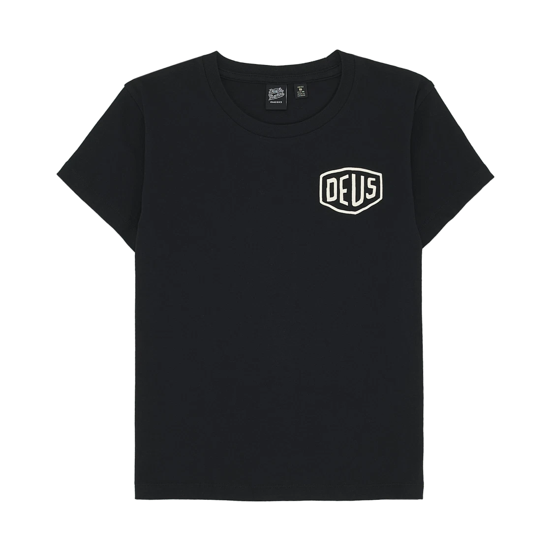 Deus Ex Machina (W) Deus Ex Machina Seoul College Address T-Shirt Black · XS