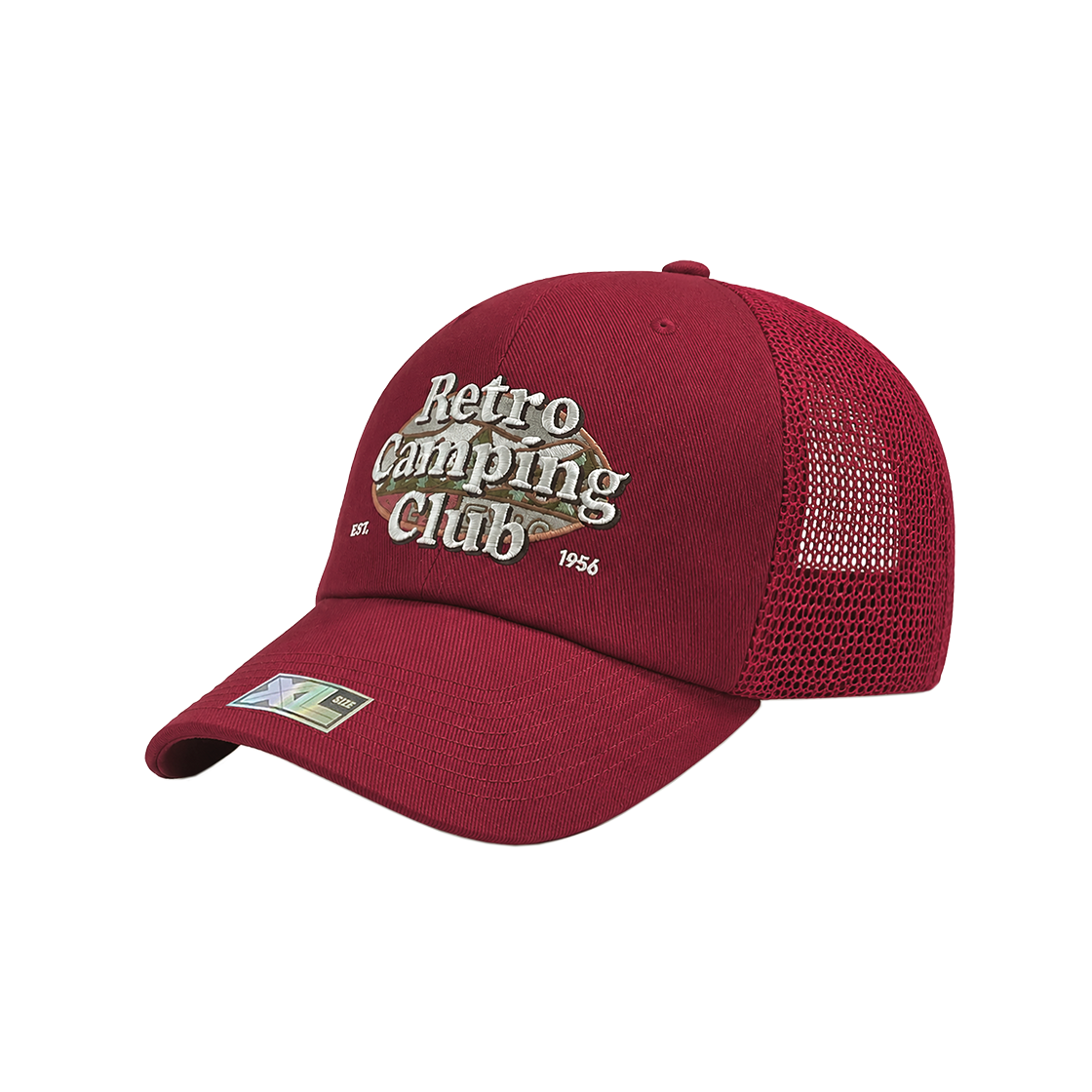 플래토 빅사이즈 볼캡 레트로 씨씨 볼캡 다크레드(PLATEAU Big Size Ballcap XL Retro CC Cap Dark Red)
