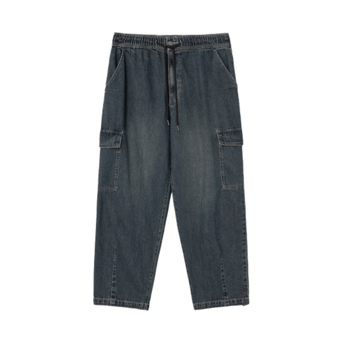 425421LP6R 8seconds Vintage Lightweight Banding Cargo Denim Pants Navy