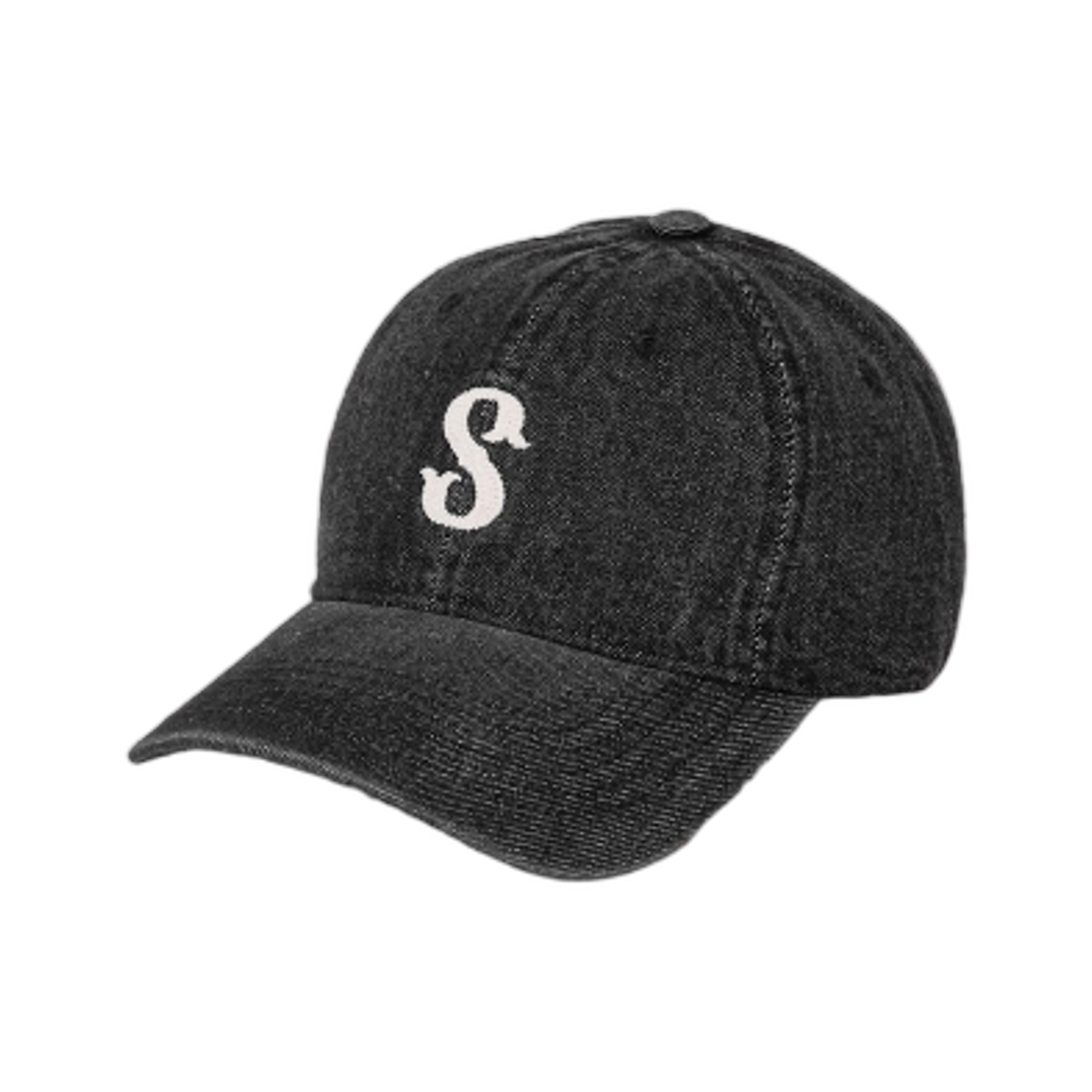 에잇세컨즈 데님 볼륨 자수 볼캡 블랙(8seconds Denim Volume Embroidered Ball Cap Black)