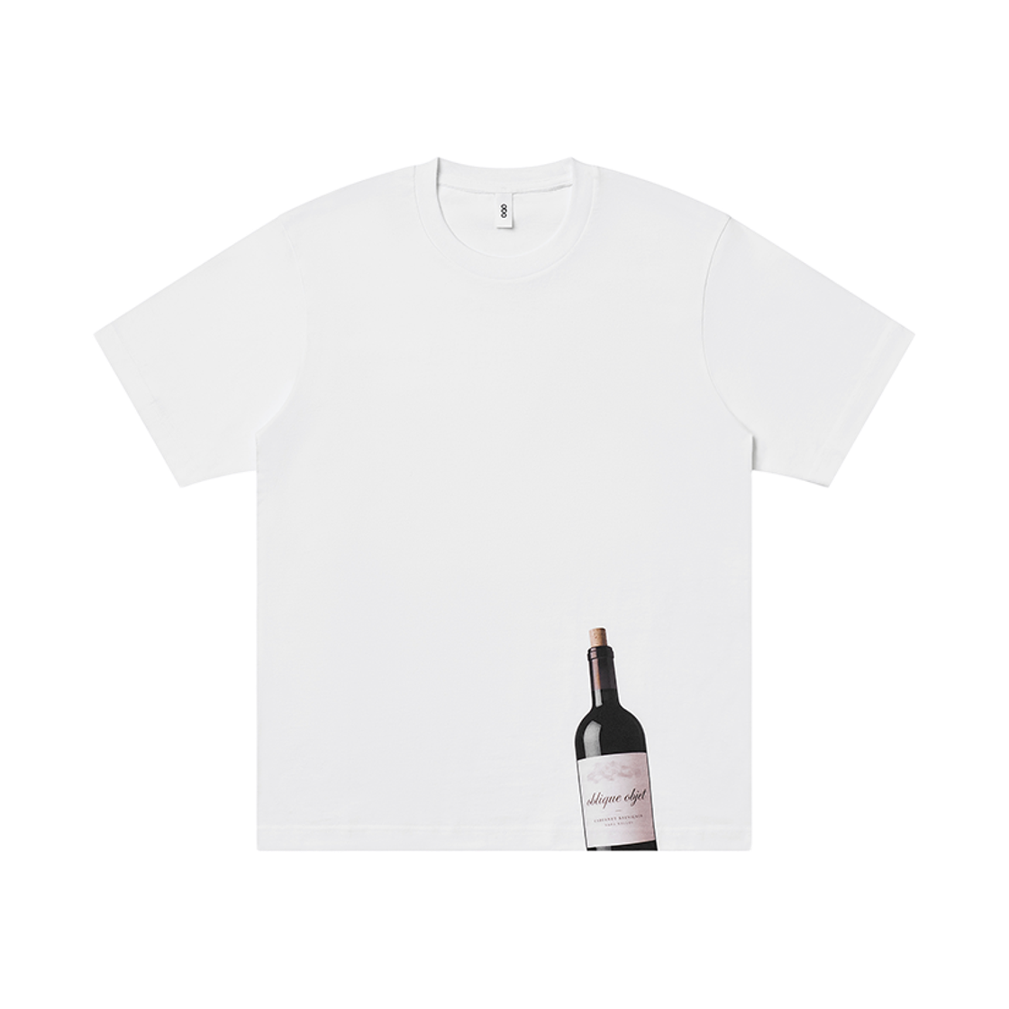 오큐오 오브제 07 와인 티셔츠 화이트(OQO OBJE 07  Wine T-Shirt White) - 1