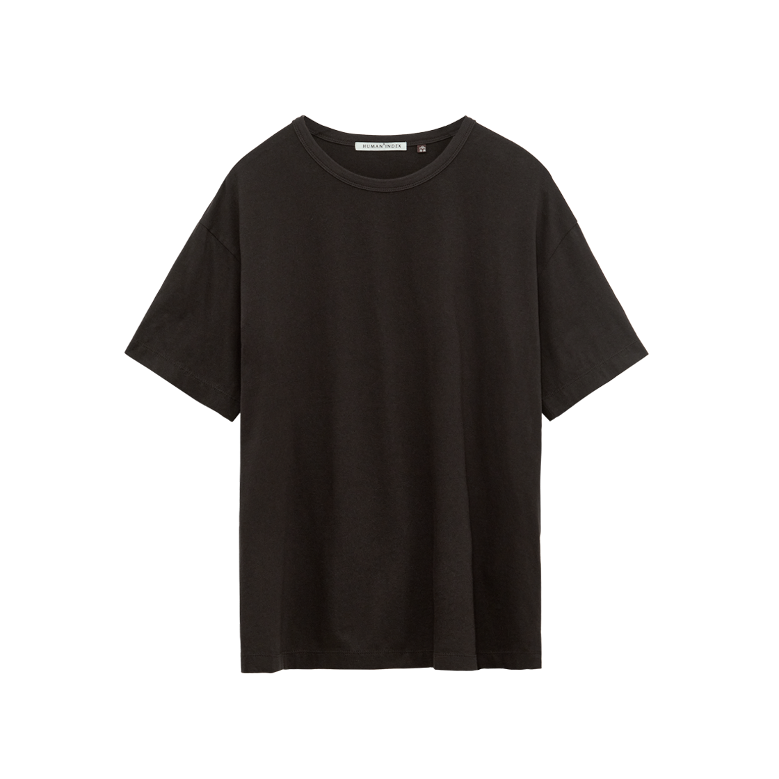 폴리테루 휴먼인덱스 휴먼 베이시카 티셔츠 다크 브라운(Polyteru Human Index Human Basica T-Shirt Dark Brown)
