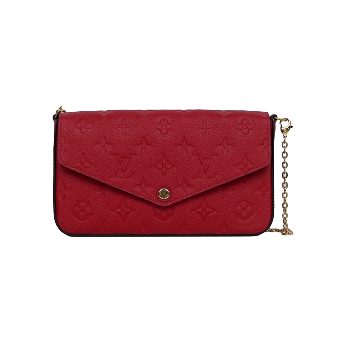 ITOUCINV4KI4 Louis Vuitton Empriente Pochette Felicie Scarlet M63700