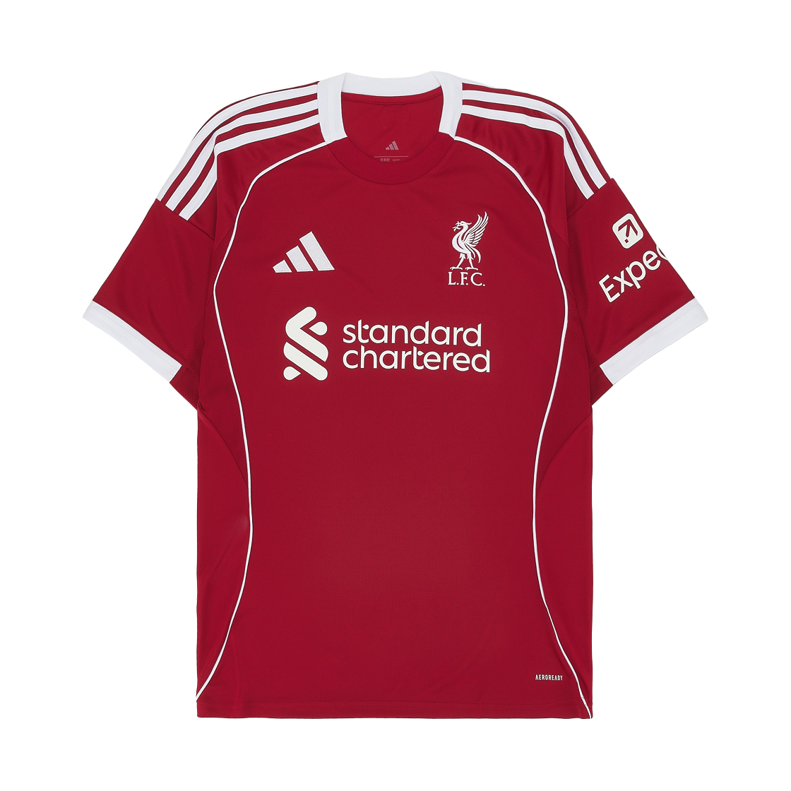 아디다스 리버풀 FC 2025/26 홈 저지 스트로베리 레드 - KR 사이즈 (논 마킹 버전)(Adidas Liverpool FC 2025/26 Home Jersey Strawberry Red - KR Sizing (Non Marking Ver.))