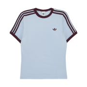 (W) Adidas 3 Stripes Slim T-Shirt Crystal Sky Maroon - US Sizing
