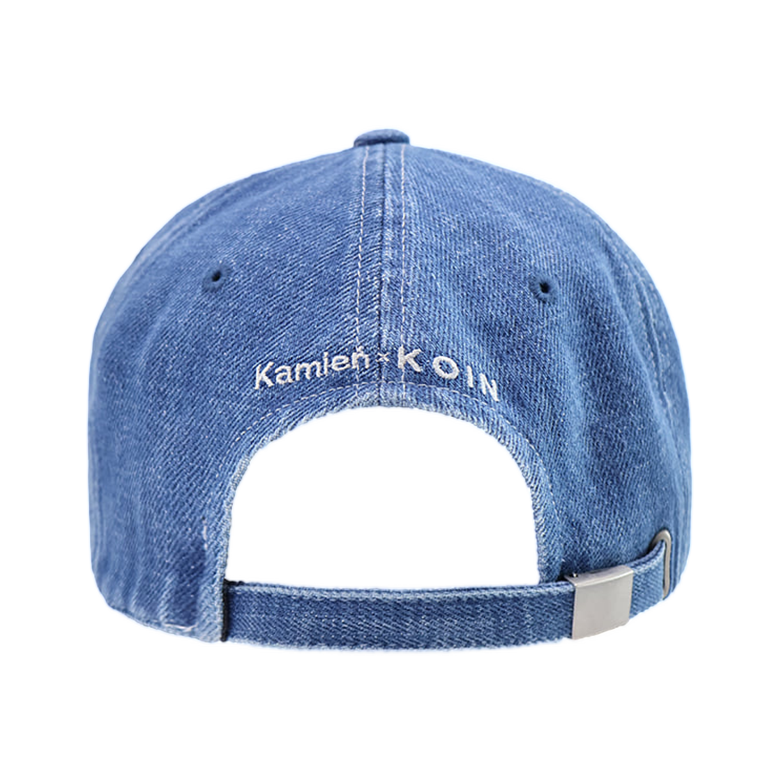 카미엔 x 코인서울 케이 로고 볼캡 블루 데님(Kamien x Koin Seoul K Logo Ball Cap Blue Denim) - 3