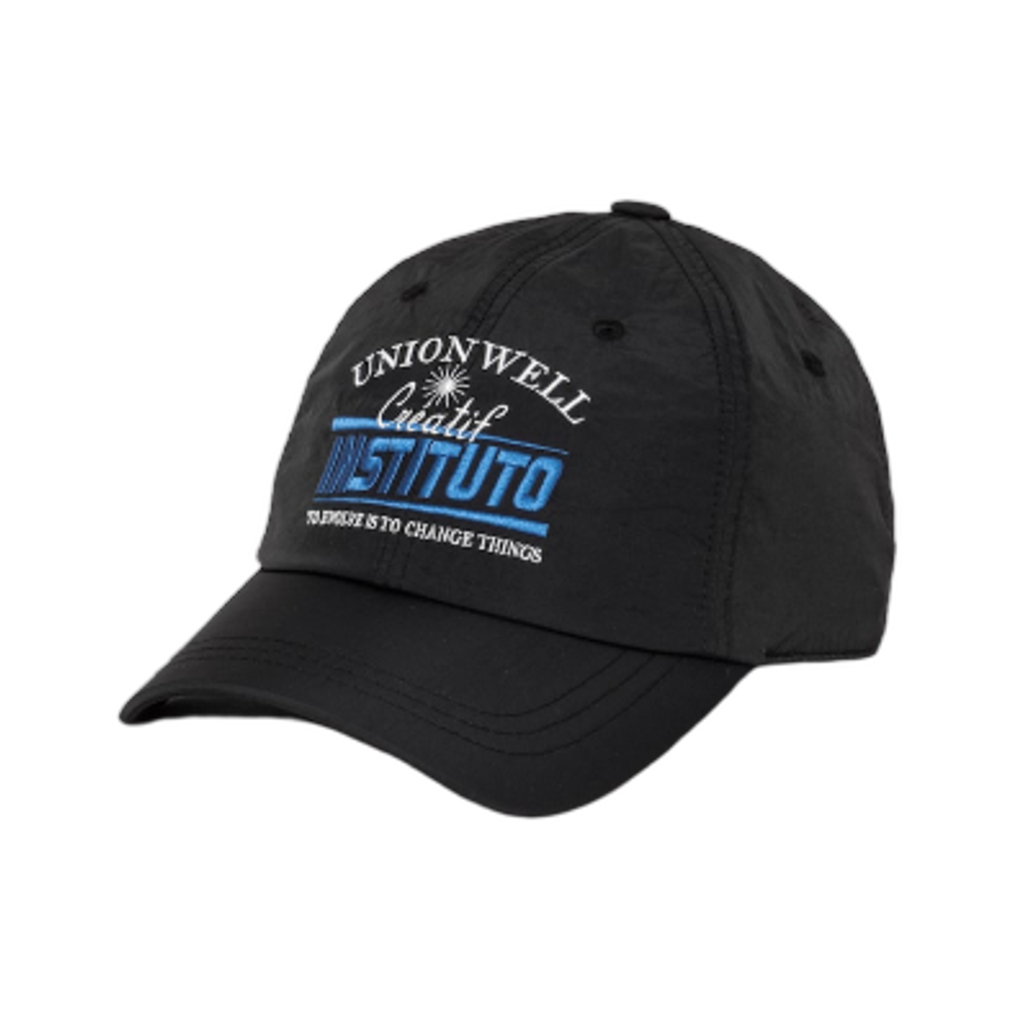 에잇세컨즈 나일론 바시티 자수 볼캡 블랙(8seconds Nylon Varsity Embroidered Ball Cap Black)