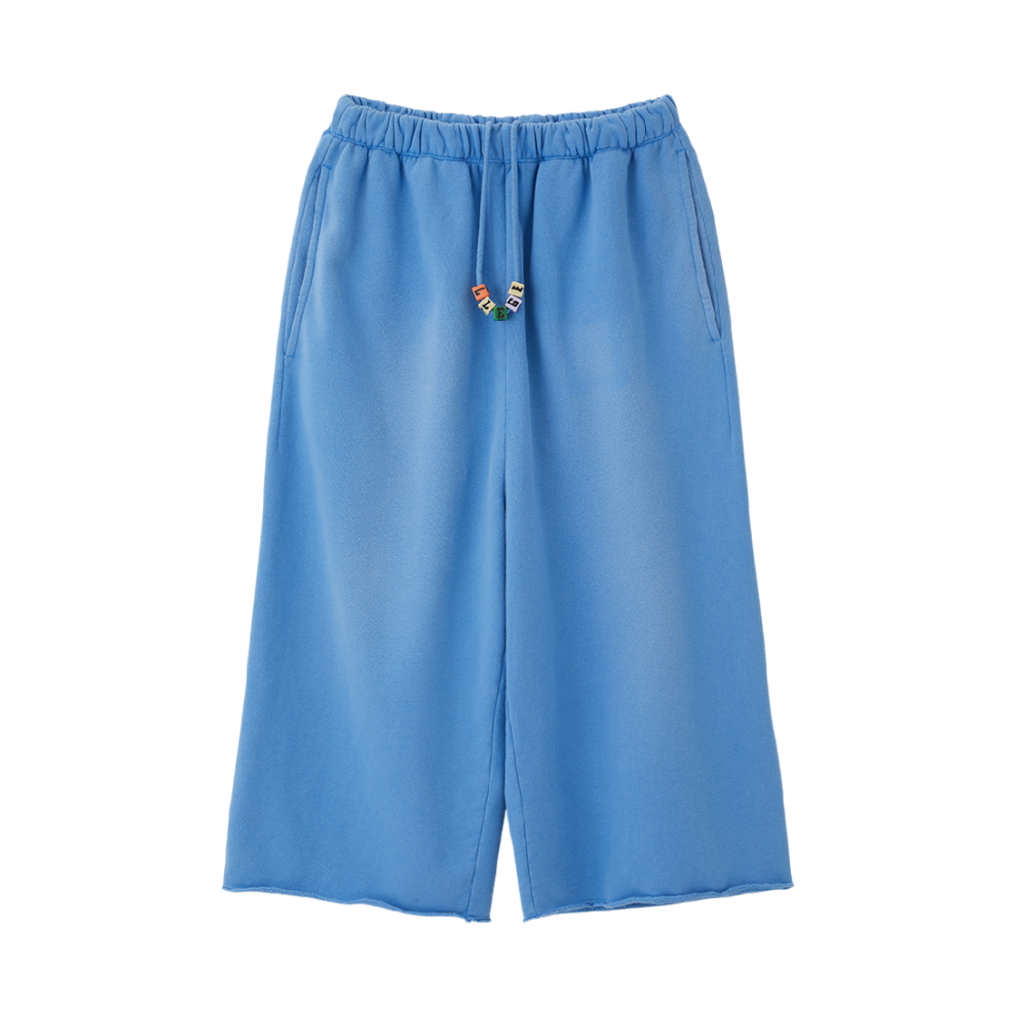리지 큐브 로고 3/4 스웨트팬츠 블루(LLEGE Cube Logo 3/4 Sweatpants Blue)