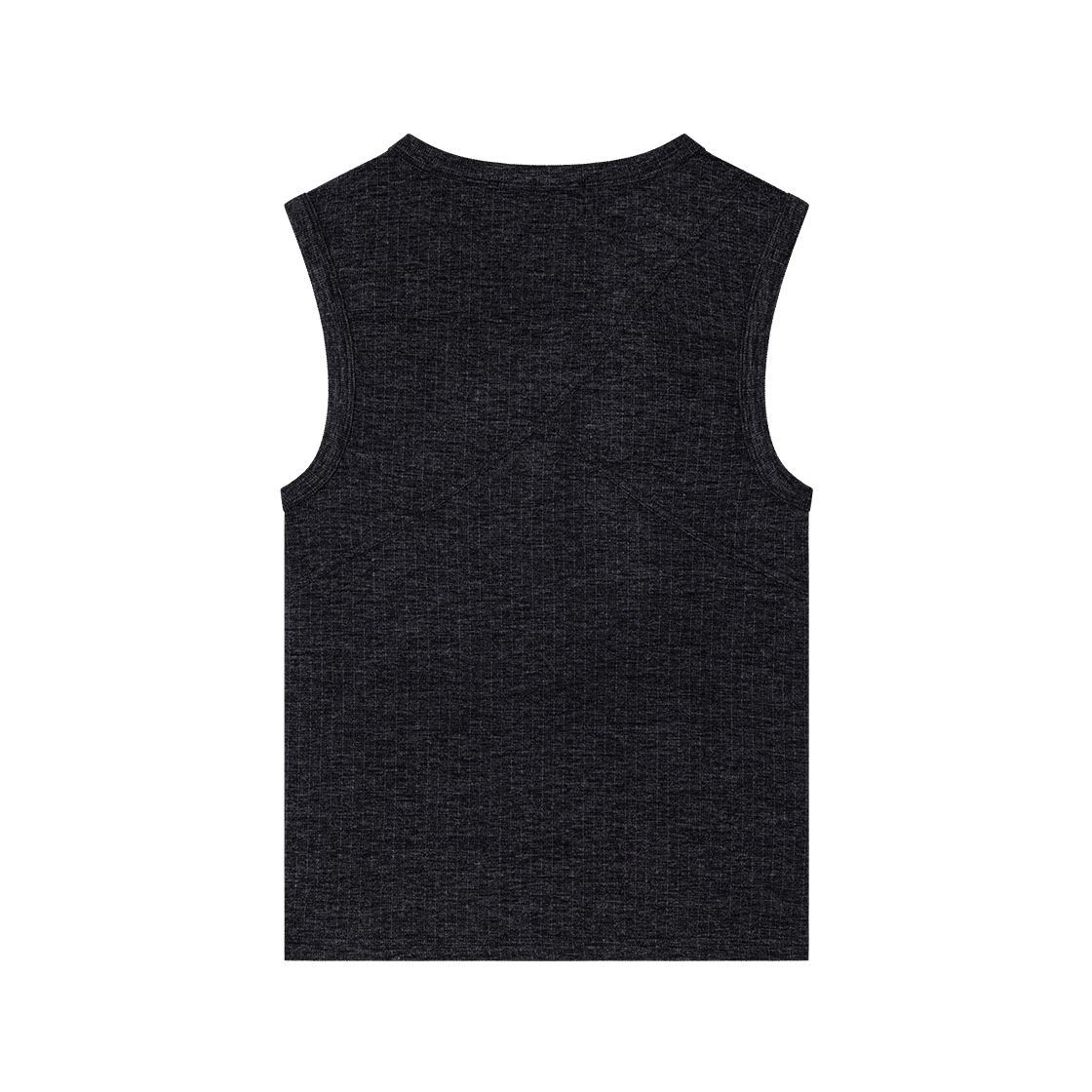 웨이비니스 플루티드 리브드 슬리브리스 차콜(Waviness Fluted Ribbed Sleeveless Charcoal) - 2