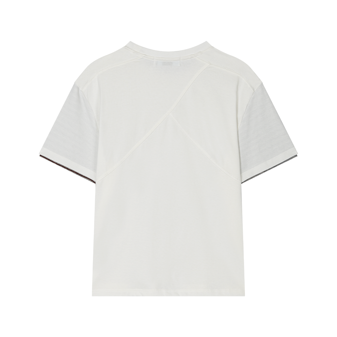 웨이비니스 스트라이프 레이어드 티셔츠 화이트(Waviness Stripe Layered T-shirts White) - 2
