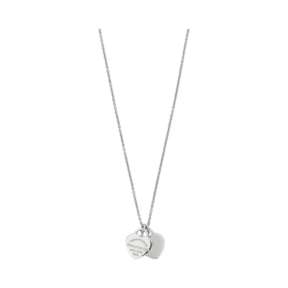 티파니 앤 코 리턴 투 티파니 더블 하트 펜던트 실버(Tiffany & Co. Return To Tiffany Double Heart Pendant Silver)
