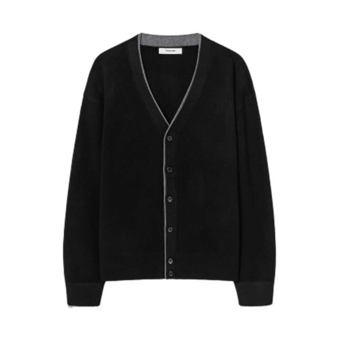 45525AEQ35 8seconds Color Layered Button Cardigan Black