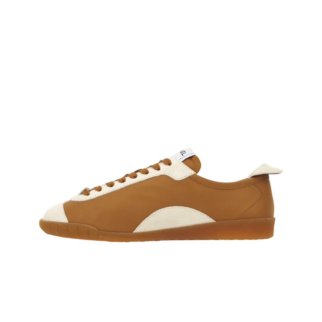 (W) 샤넬 스니커즈 카프스킨 & 엠보스드 스웨이드 카프스킨 라이트 브라운 화이트((W) Chanel Sneakers Calfskin & Embossed Suede Calfskin Light Brown White) - 3