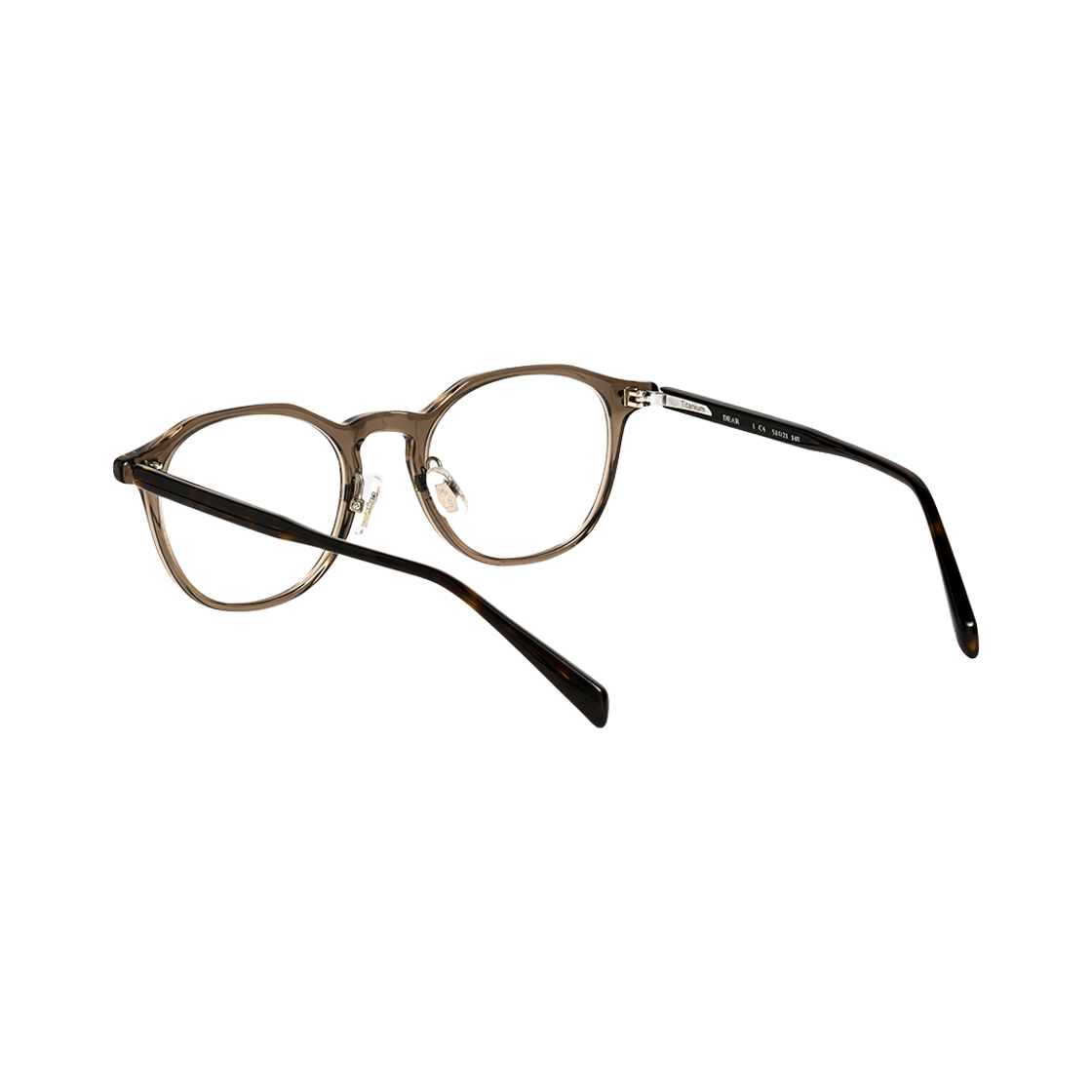 테츠오아이웨어 디어 안경테 C4 브라운 & 톨토이즈(TETSUO EYEWEAR Dear C4 Brown & Toetoise) - 3