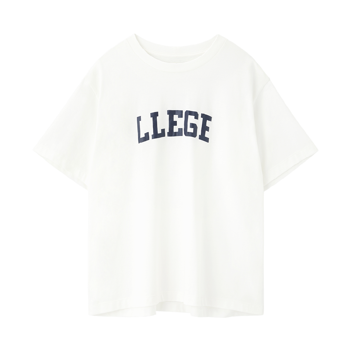 리지 클래식 로고 티셔츠 화이트(LLEGE Classic Logo T-Shirt White)