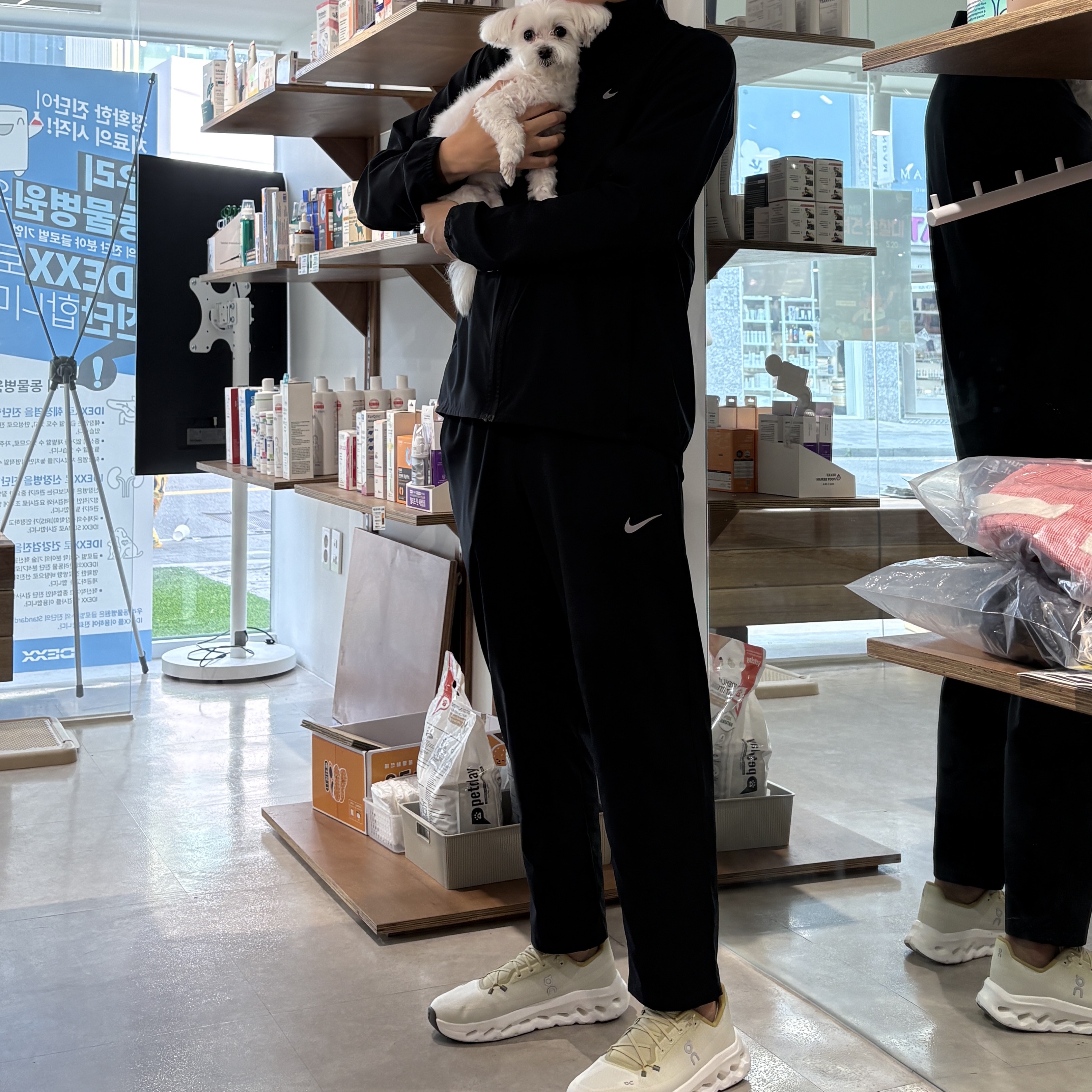Nike Foam Dri-Fit Jacket Black - Asia, Nike Foam Dri-Fit Pants Black - Asia 착용 스타일 - 1