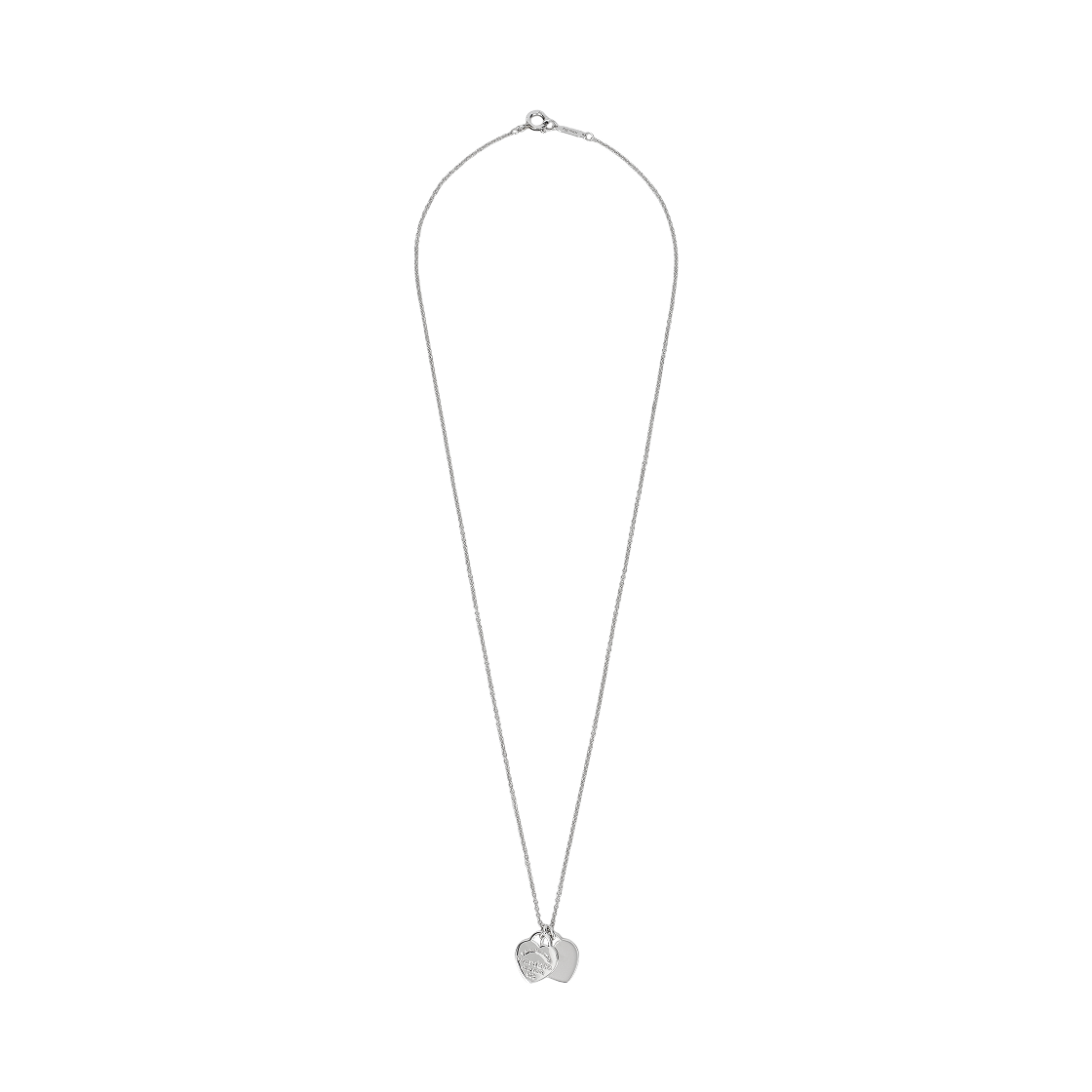 티파니 앤 코 리턴 투 티파니 더블 하트 펜던트 실버(Tiffany & Co. Return To Tiffany Double Heart Pendant Silver) - 2