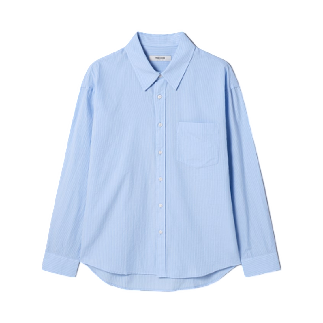 425464LY1Q 8seconds Textured Stripe Shirt Sky Blue