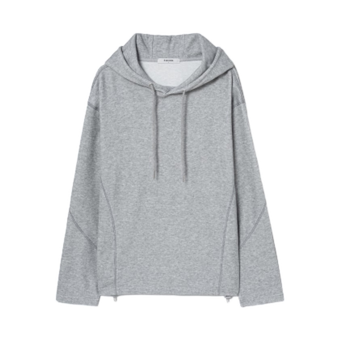 265141CY63 8seconds Knit Like Hoodie T-Shirt Gray Antique Silver
