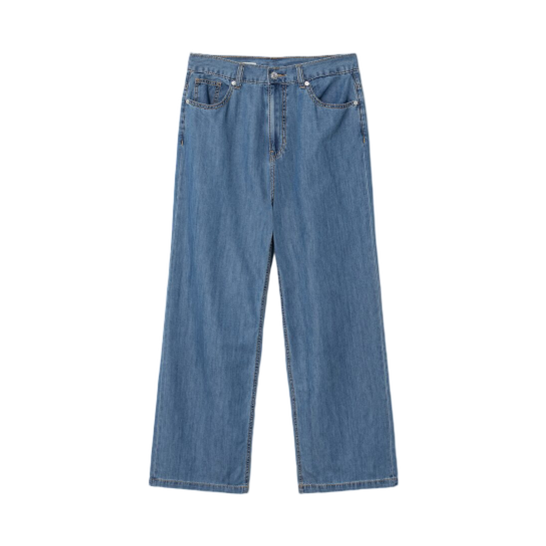 355521LPDP (W) 8seconds Semi Wide Tencel Denim Blue