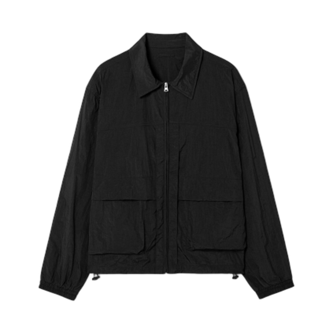 에잇세컨즈 라이트 칼라 윈드브레이커 블랙(8seconds Light Collar Windbreaker Black)
