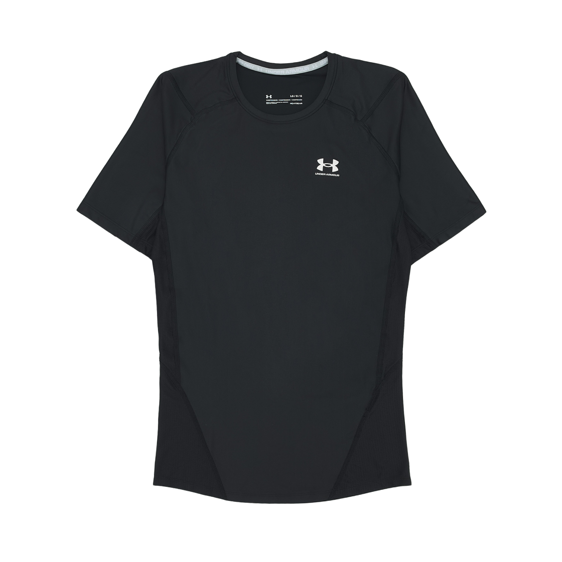 1365229-001 Under Armour Iso-Chill Compression Short Sleeve T-Shirt Black White