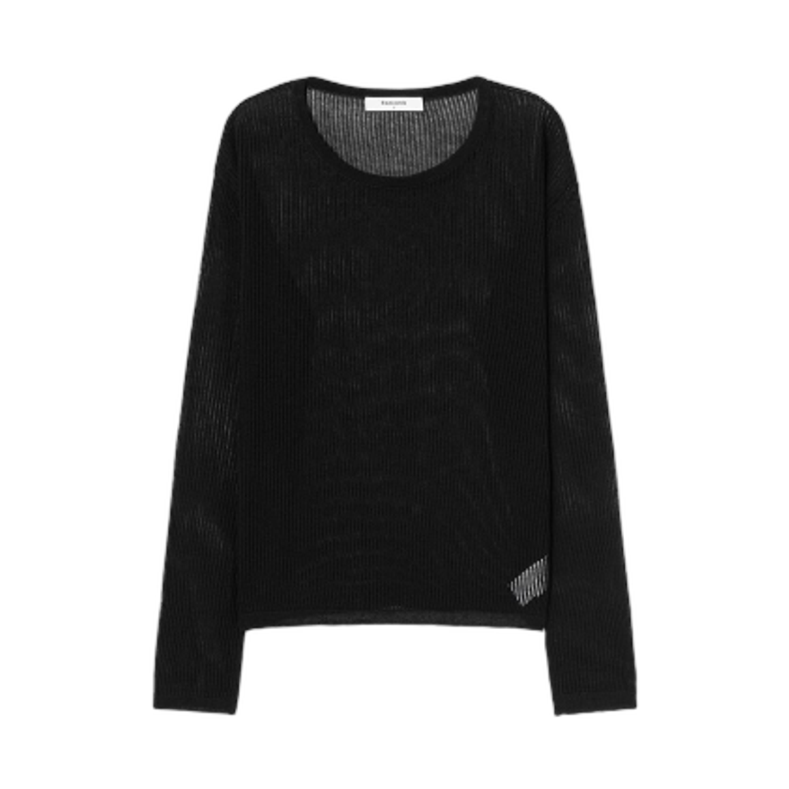 355551LY25 (W) 8seconds Textured Long Sleeve Pullover Black