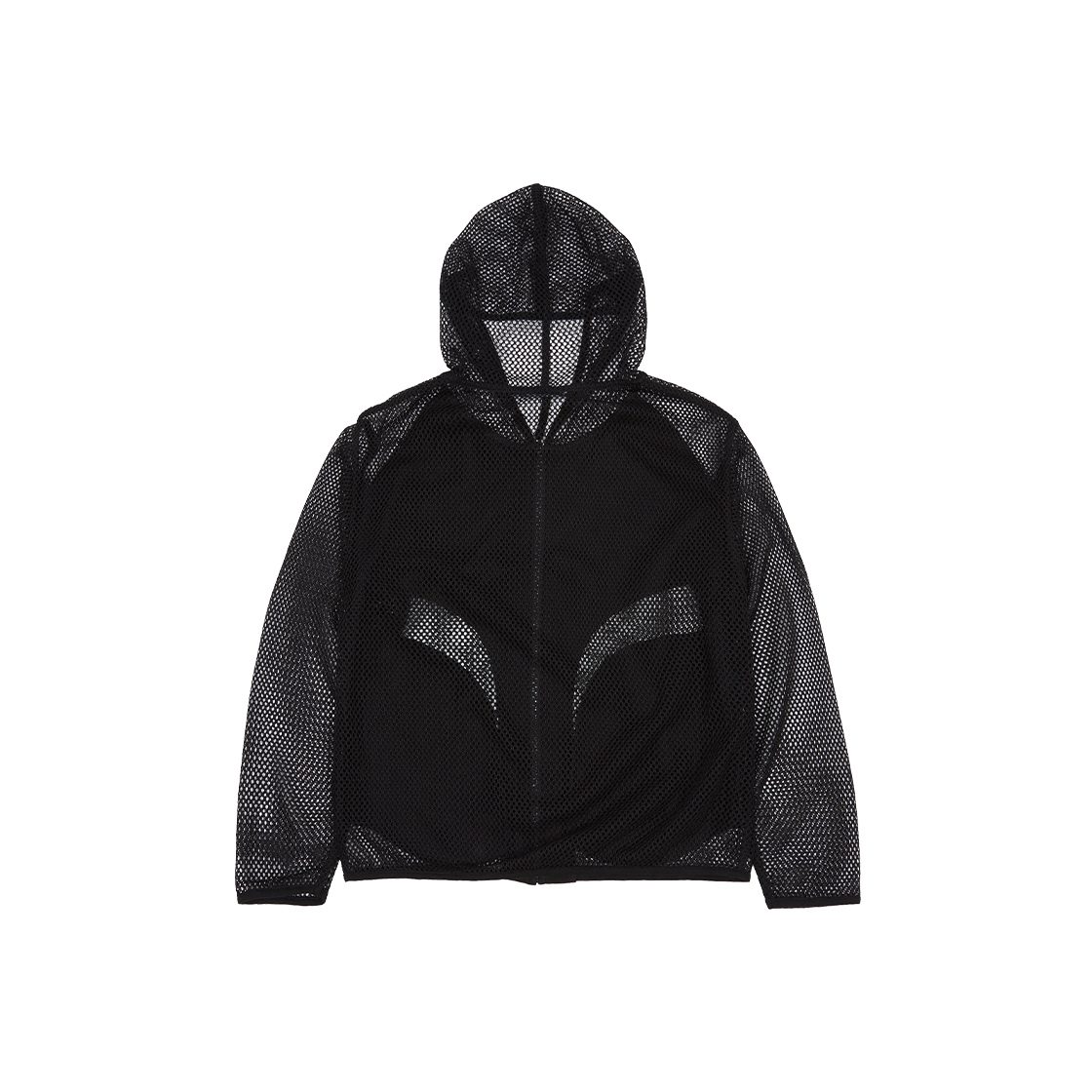 메아 스터디드 메쉬 집 후디 블랙(Mea Studded Mesh Zip Hoodie Black) - 2