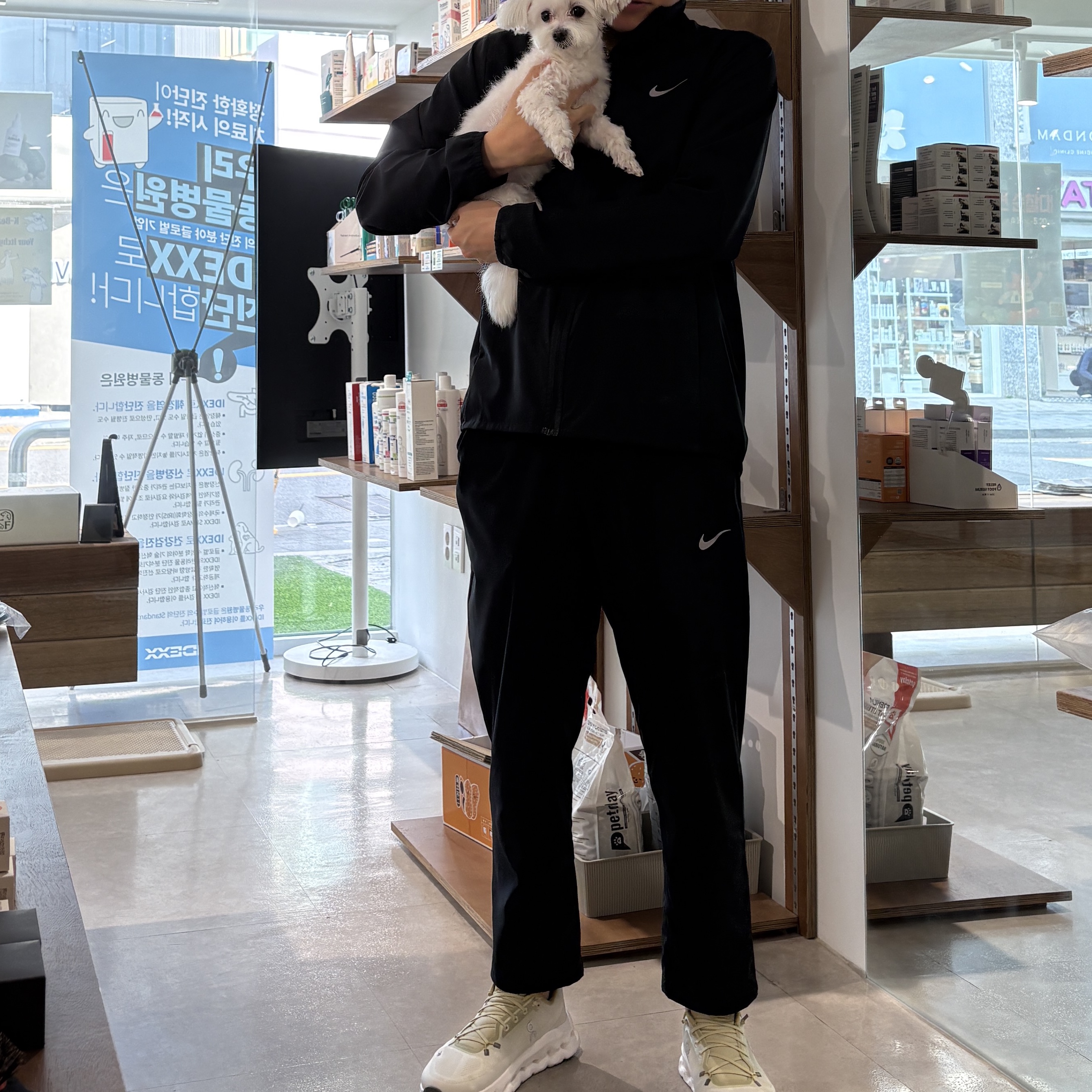 Nike Foam Dri-Fit Jacket Black - Asia, Nike Foam Dri-Fit Pants Black - Asia 착용 스타일 - 2
