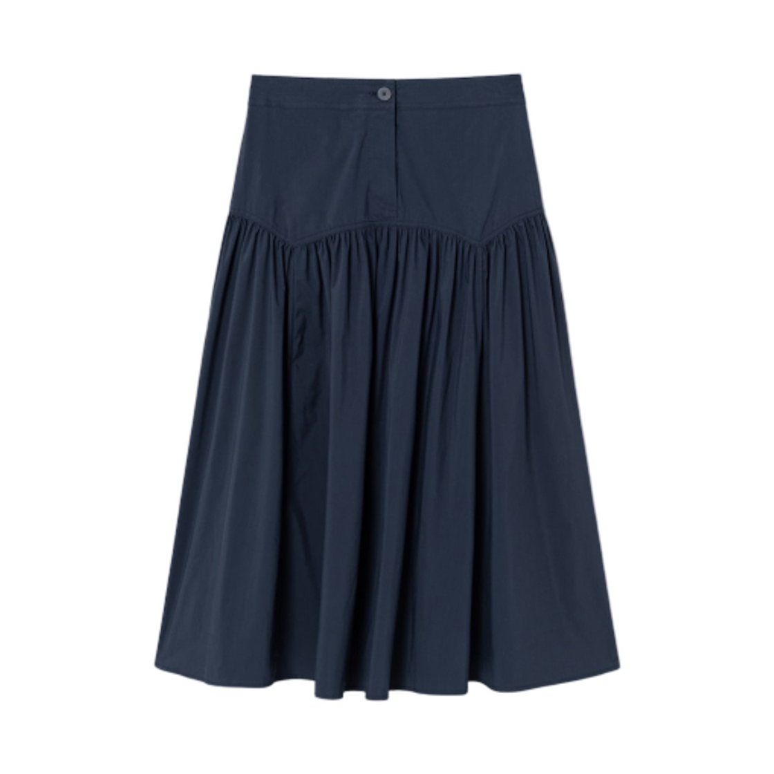 125527MQ8R (W) 8seconds Shirring Long Skirt Navy