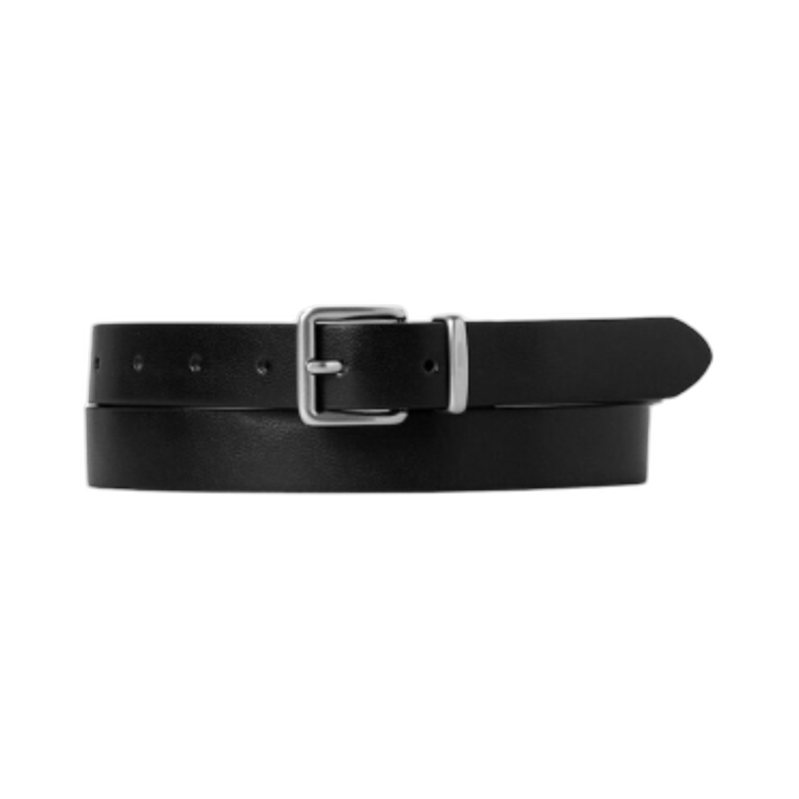 에잇세컨즈 25mm 스퀘어 버클 벨트 블랙 앤틱 실버(8seconds 25mm Square Buckle Belt Black Antique Silver) - 1