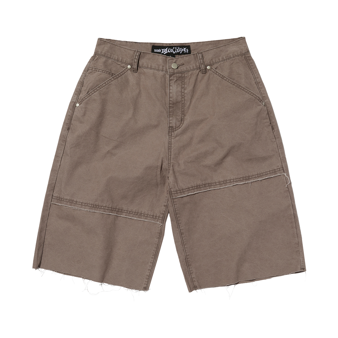 스웨이드 컷 엣지 쇼츠 모카 브라운(Suade Cut Edge Shorts Mocha Brown)
