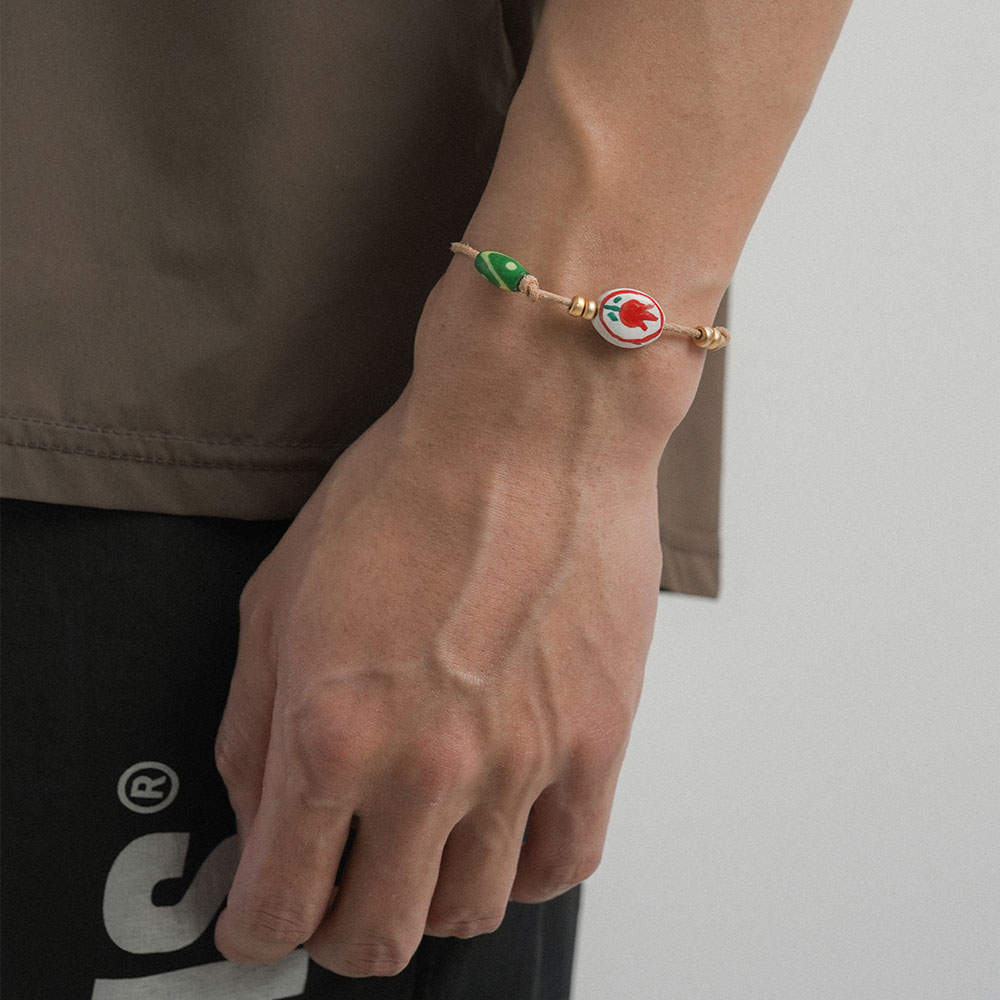 디아더생츄어리 웨이포인트 코드 브라켓 베이지(THE ATHER SANCTUARY Waypoint Cord Bracelet Beige) - 4