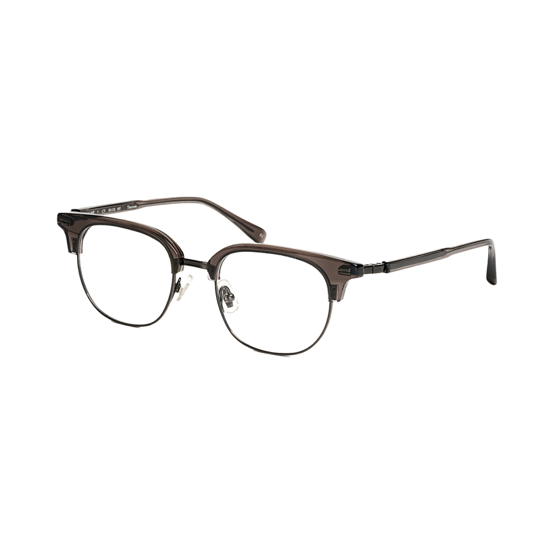 테츠오아이웨어 마크 하금테 C3 다크 그레이 & 건(TETSUO EYEWEAR Mark C3 DARK Gray & Gun) - 2