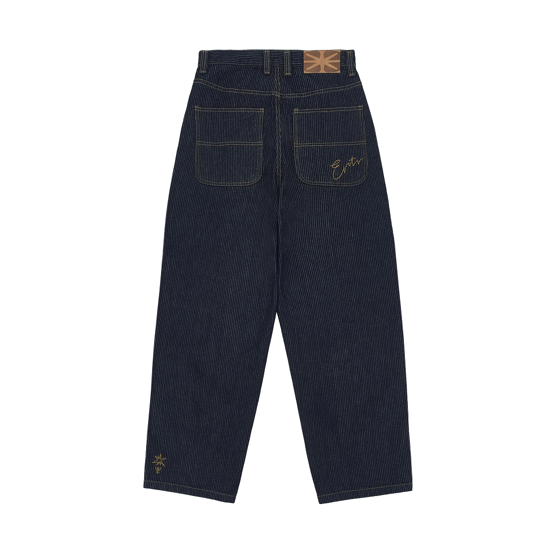이알티알 스트라이프 로우 데님 팬츠 인디고(ERTR Stripe Raw Denim Pants Indigo) - 2