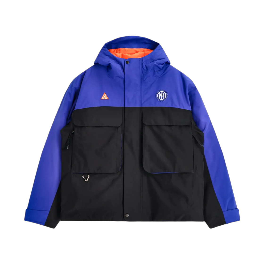 IB3848-413 Nike Inter Milan PrimaLoft Skull Peak ACG Storm-Fit Football Jacket Hyper Blue Black (IB3848-413)