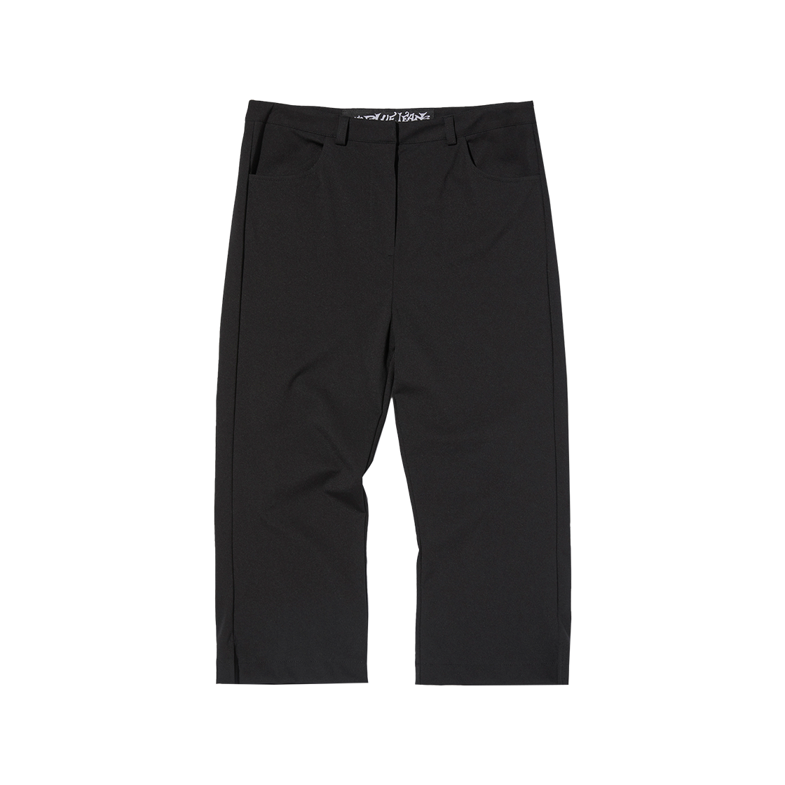 스웨이드 카프리 팬츠 블랙(Suade Capri Pants Black)
