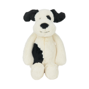 Jellycat Bashful Puppy Medium Black Cream