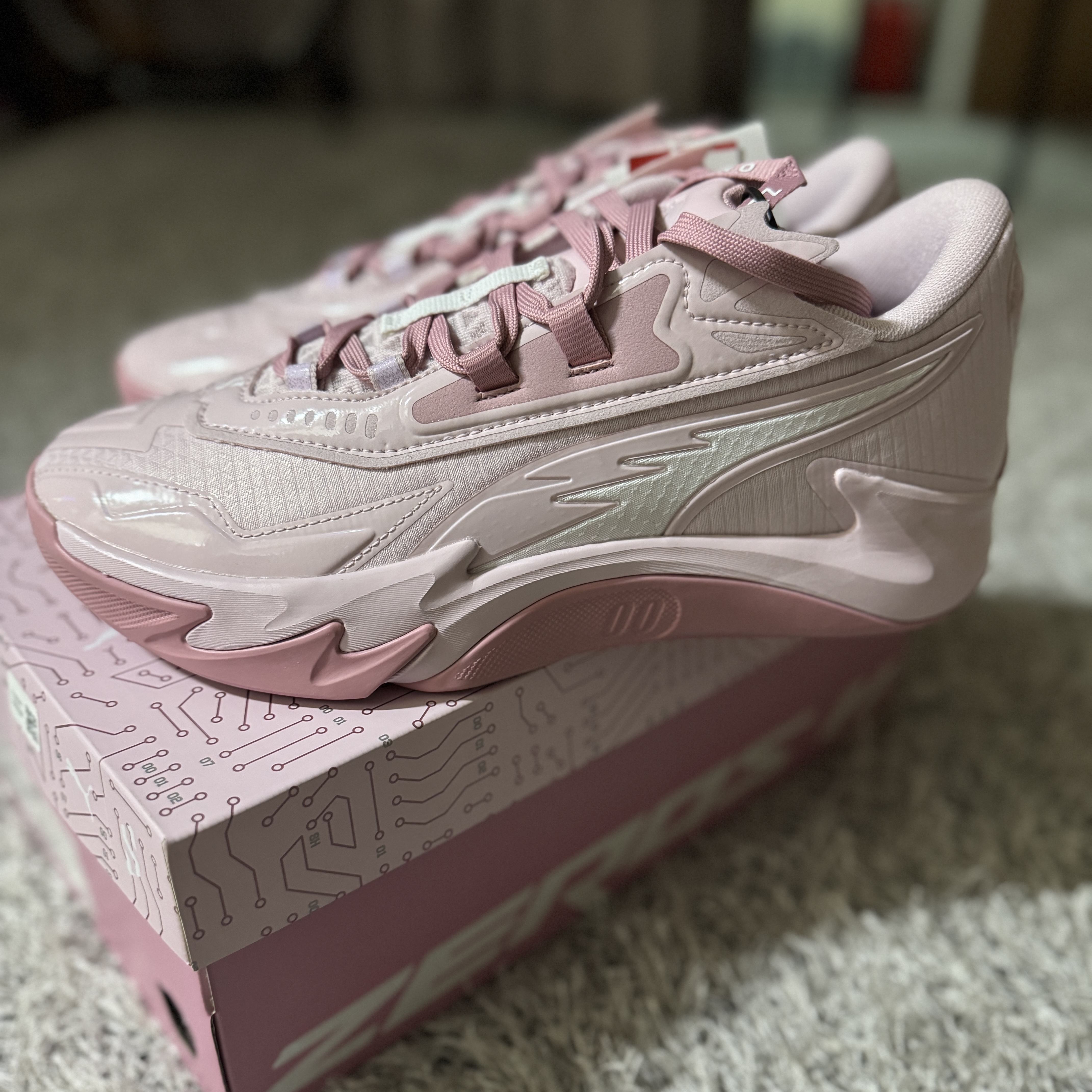 Puma Scoot Zeros II Peach Poised Pink Rose Mauve 착용 스타일 - 3