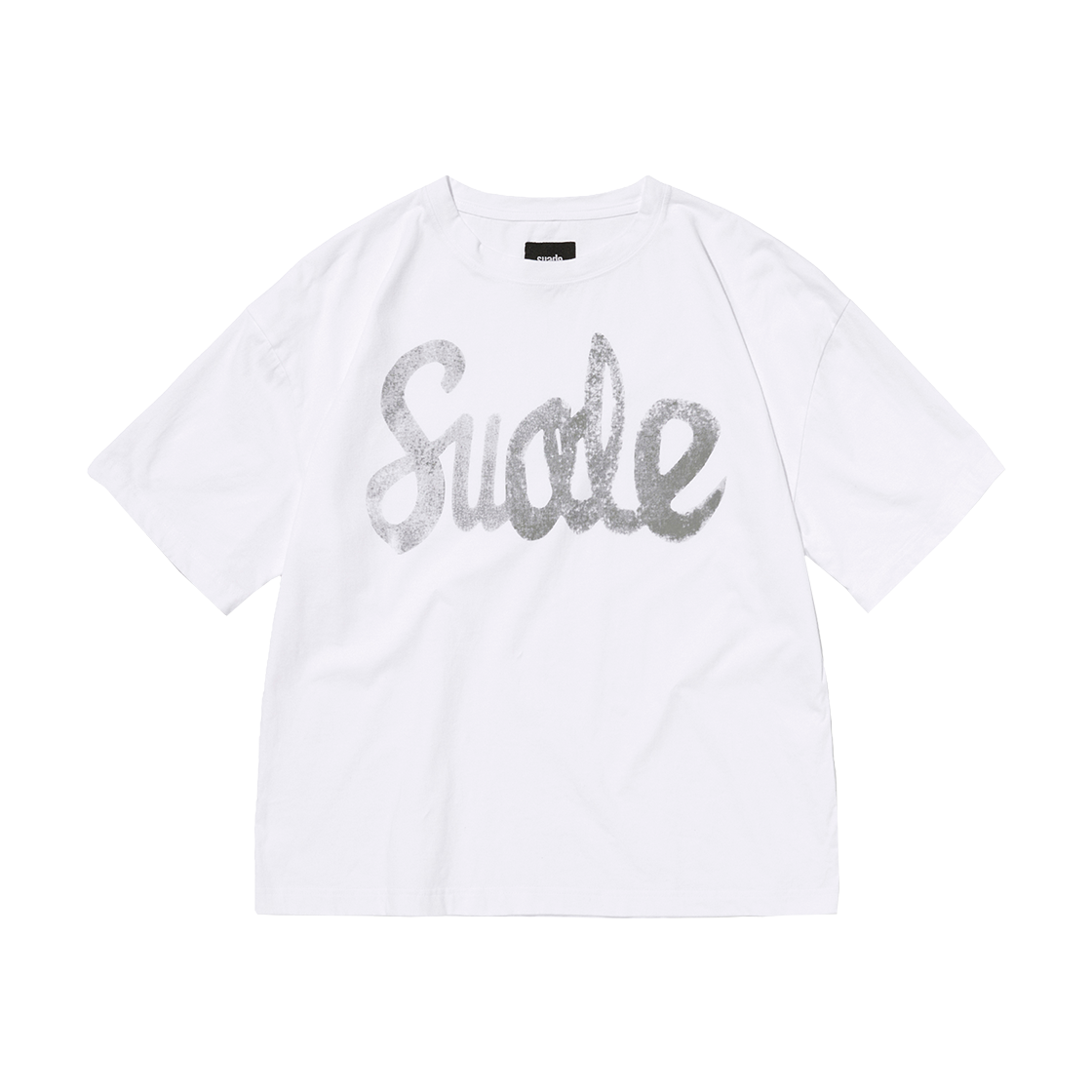 스웨이드 페이디드 로고 티 화이트(Suade Faded Logo Tee White)