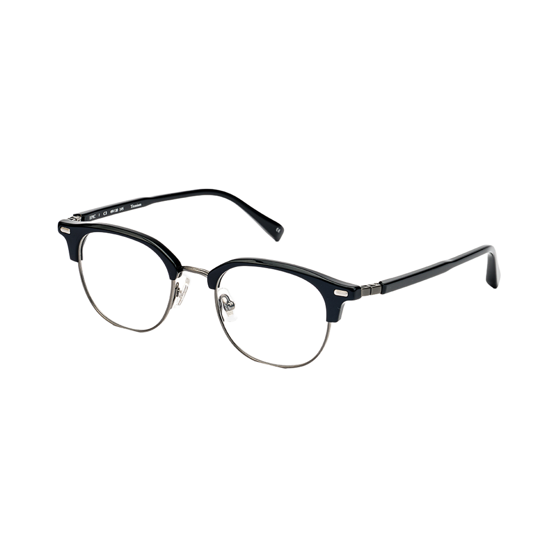 테츠오아이웨어 에픽 하금테 C2 블랙 & 그레이(TETSUO EYEWEAR Epic C2 Black & Gray) - 2