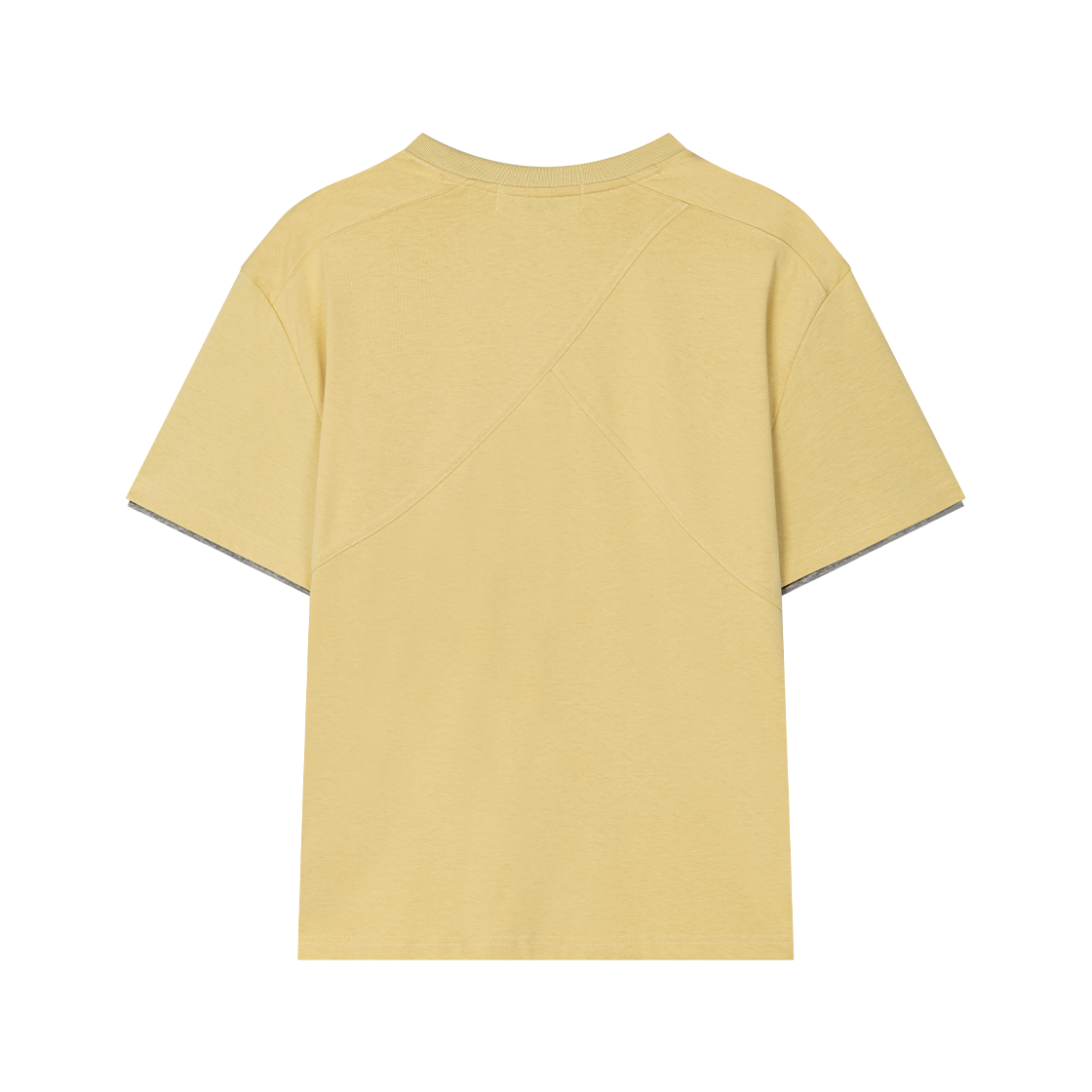 웨이비니스 스트라이프 레이어드 티셔츠 옐로우(Waviness Stripe Layered T-shirts Yellow) - 2